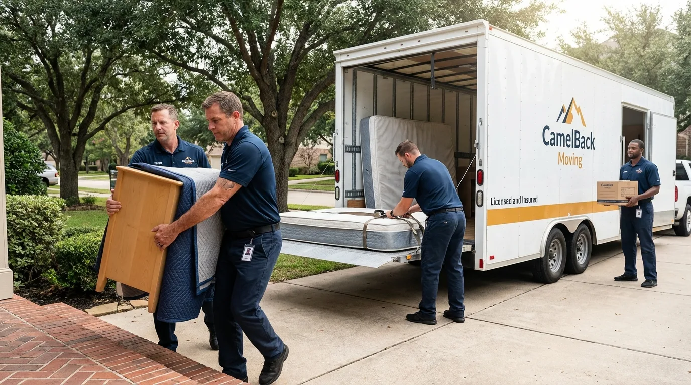 Crew loading residential truck for cross-state move from Totowa, NJ